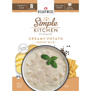 ReadyWise RWSK05066 Simple Kitchen Creamy Potato Soup 8 Servings Per Pouch, 6 Per Case - Wise Foods