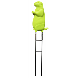 Birchwood Casey 48030 Ground Strike Prairie Chuck Pistol/Rifle Rubber/Metal Yellow Green Prairie Dog Illustration Impact Enhancement Motion