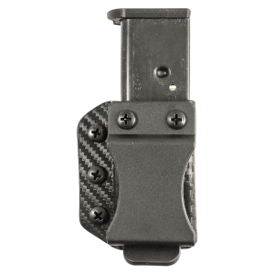DeSantis Gunhide A100KJJJZ Persuader Mag Pouch Double Stack IWB/OWB Black Kydex Belt Clip Ambidextrous