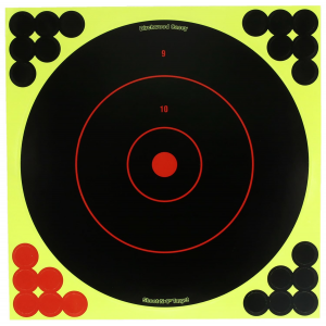 Birchwood Casey TDSNC1225PK Target Dispenser Adhesive Paper 12 in Bullseye Includes Pasters 25 Per Pack