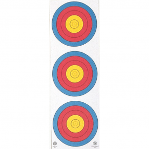 Maple Leaf Target Face 3-Spot Vertical 25 pk FT3X40V