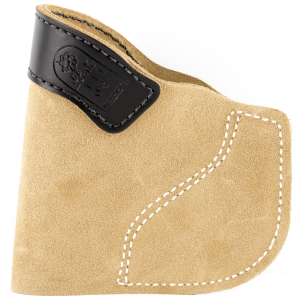 Desantis Pocket-Tuk Pocket Holster, Fits J-Frame 2.25 in, Bodyguard .38, Ruger LCR, Right Hand, Tan Leather 111NA02Z0