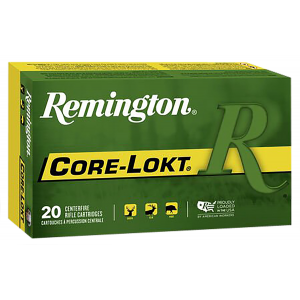 REMINGTON Ammunition 21479 Core-lokt 308 Win 180 Gr Pointed Soft Point Core Lokt 20 Per Box/ 10 Case