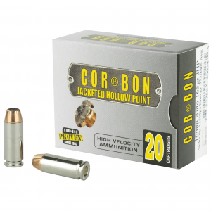 CORBON Self Defense Cartridges Sd10165, 10 Mm, Jacketed Hollow Point, 165 Gr, 1250 Fps, 20 Rd/bx
