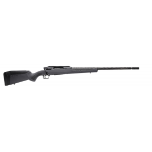 Savage Arms 57900 Impulse Mountain Hunter 28 Nosler 2+1 24 in Threaded Proof Research Carbon Fiber Barrel, Gray AccuStock with Black Rubber Cheek Piece and Grips