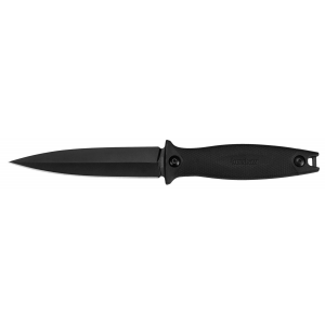 Kershaw 4007 Secret Agent 4.40 in Fixed Spear Point Plain Black Oxide 8Cr13MoV SS Blade Black Glass-Filled Nylon Handle Includes Sheath