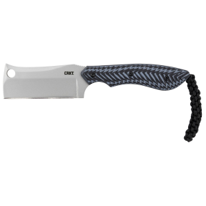 CRKT 2398 S.P.E.C. 2.44 in Fixed Cleaver Plain Bead Blasted 8Cr13MoV SS Blade/Black Textured G10 Handle Includes Lanyard