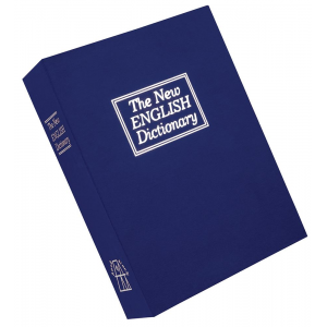 Bulldog BD1180 Deluxe Diversion Book Safe Combination Entry Blue Steel Holds 1 Handgun 7.75 in L x 10.50 in W x 2.50 in D