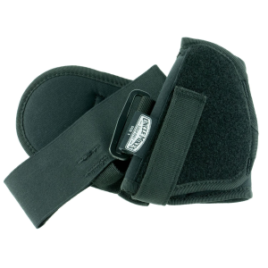 Uncle Mike's 88211 Ankle Holster Ankle Size 01 Black Kodra Nylon Velcro Fits .32-.380 Cal Med. Semi-Auto Fits 3-4 in Barrel Right Hand