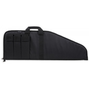Bulldog BD49943 Pit Bull Rifle Case made of Water-Resistant Nylon with Black Finish\t Tricot Lining\t 3 Velcro Magazine Pouches & Soft Padding 43 in L