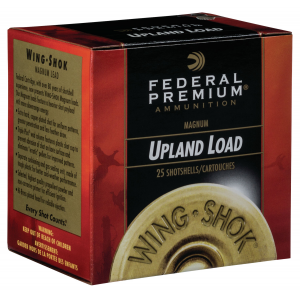 FEDERAL P2586 Premium Wing-shok Magnum 20 Gauge 3 In 1 1/4 Oz 6 Shot 25 Per Box/ 10 Cs