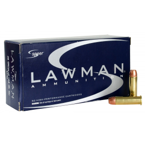 SPEER 53750 Lawman 38 Special +p 158 Gr Total Metal Jacket Round Nose 50 Per Box/ 20 Case