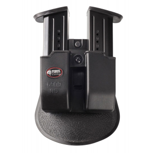 Fobus 6909NDP Double Mag Pouch Black Polymer Paddle Compatible w/ Double Stack