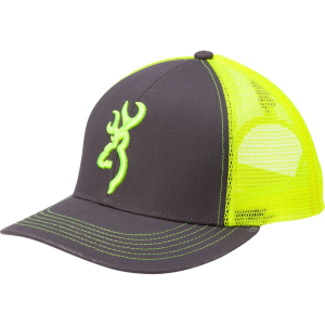 Browning Flashback Hat Charcoal/Neon Green 308177541