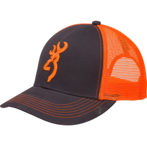 Browning Flashback Hat Charcoal/Neon Orange 308177621