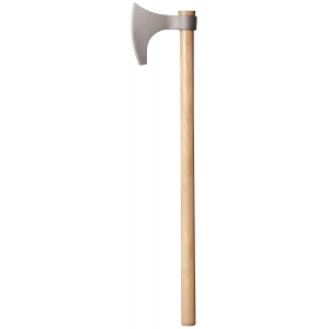 Cold Steel CS90WVBA Viking Hand Axe 6 in Blade Axe 1055 Carbon Steel Blade American Hickory Handle 30 in Long