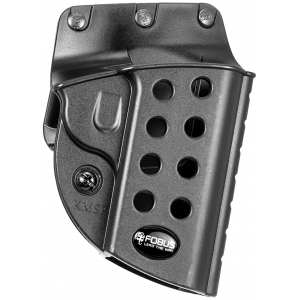 Fobus R1911BH Passive Retention Evolution OWB Black Polymer passive retention holster that includes a retention adjustment screw.