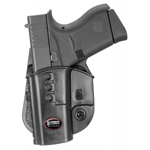 Fobus GL43NDLH Passive Retention Evolution OWB Black Polymer Paddle Fits Glock 43 Left Hand