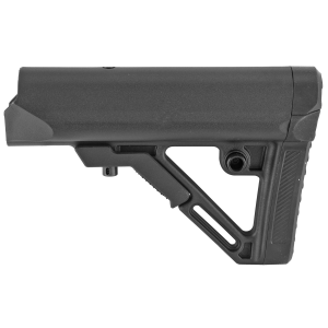 Leapers - UTG Model 4 Combat Ops S1, Stock, Ambidextrous Sling Loop and Reversible QD Sling Swivel Housing, Polymer Stock Only, Black Finish RBUS1BMS