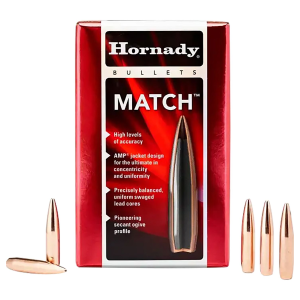 Hornady 2458 Match 6mm .243 105 gr Hollow Point Boat Tail Match 100 Per Box/ 25 Case