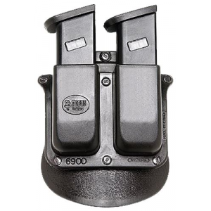 Fobus 6945HP Double Mag Pouch Black Polymer Paddle Compatible w/ .45(Except Glock)