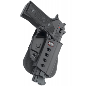 Fobus BRV Passive Retention Evolution OWB Black Polymer Paddle Fits Beretta Vertec Fits Taurus PT92 w/Rail Fits Taurus PT99 w/Rail Right Hand