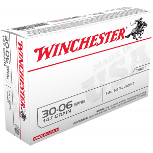 WINCHESTER Ammo Usa3006 Usa 30-06 Springfield 147 Gr Full Metal Jacket 20 Per Box/ 10 Case