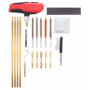 Birchwood Casey RIFCLNKI Rifle Cleaning Kit 21 Pieces Black/Red