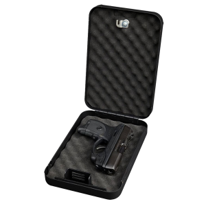 Bulldog BD1121 Personal Vault Key Entry Black Powder Coat Steel Holds 1 Handgun 9.50 in L x 6.50 in W x 2 in D