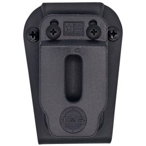 C&G Holsters Universal Single Stack Black Kydex Belt Clip Compatible w/ Single Stack/Sig P365/Glock 43X/Springfield Hellcat