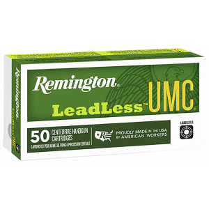 REMINGTON Ammunition 23791 Umc Leadless 40 S&w 180 Gr Flat Nose Enclosed Base 50 Per Box/ 10 Case