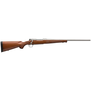 Winchester 535234233 Model 70 Featherweight 300 Win Mag 3+1 24 in Stainless Steel Barrel, Forged Steel Receiver w/Integral Recoil Lug, Satin Walnut Feather Checkered Stock w/Schnabel Fore-End, , Rifle