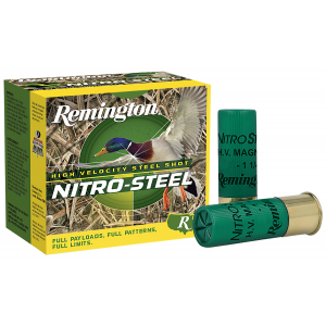 REMINGTON Ammunition 20803 Nitro-steel High Velocity 12 Gauge 2.75 In 1 1/8 Oz 4 Shot 25 Per Box/ 10 Cs