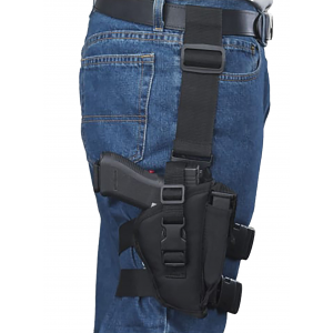 Bulldog WTAC8R Tactical Leg Black Knit Fits Large Semi-Auto Fits 3.50-5 in Barrel Right Hand