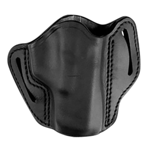 Uncle Mikes-leather(1791) UMOWB4MBLR Outside The Waistband OWB Size 04 Matte Black Leather Belt Slide Fits Sig P320 Right Hand