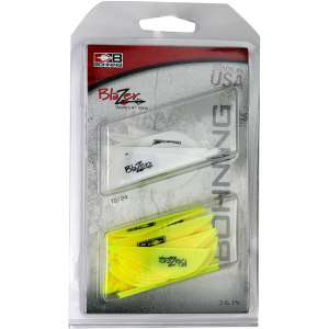 Bohning Blazer Vane Combo White/Neon Yellow 36 pk 101050WH/NY