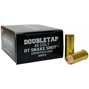 DoubleTap Ammunition 45CSSS2 Snake Shot 45 Colt 220 gr 20 Per Box/ 50 Case