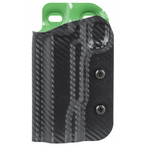 Uncle Mike's 54RNC03BGL Range/Competition Holster OWB Black/Green Boltaron Belt Slide Fits Colt 1911 Fits 5 in Barrel Left Hand