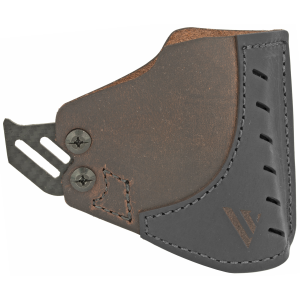 Versacarry Pocket Holster PK23, Fits Most Single Stack and Sub-Compact Semi-Automatic Pistols, Black and Distressed Brown Color