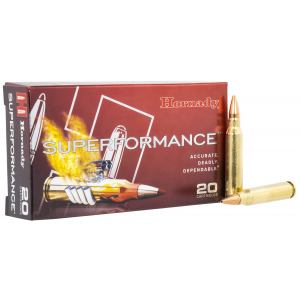 HORNADY 812544 Superformance 5.56x45mm Nato 55 Gr Copper Alloy Expanding 20 Per Box/ 10 Cs