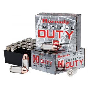 HORNADY 90926 Critical Duty 45 Acp +p 220 Gr HORNADY Flexlock 20 Per Box/ 10 Cs