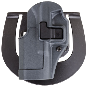 Blackhawk 413502BKL Serpa CQC Sportster OWB Size 02 Gun Metal Gray Polymer Paddle Compatible w/Glock 19/23/32/36/45 Left Hand