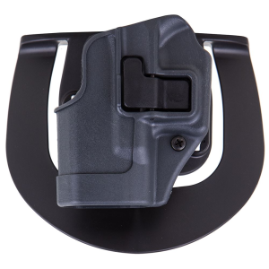 Blackhawk 413501BKR Serpa CQC Sportster OWB Size 01 Gun Metal Gray Polymer Paddle Compatible w/Glock 26/27/33 Right Hand