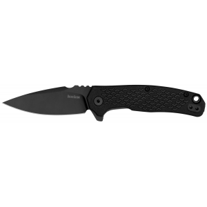 Kershaw 1407 Conduit 2.90 in Folding Spear Point Plain\t Black Oxide 8Cr13MoV SS Blade/Blacked Out Texture Glass-Filled Nylon Handle Includes Pocket Clip