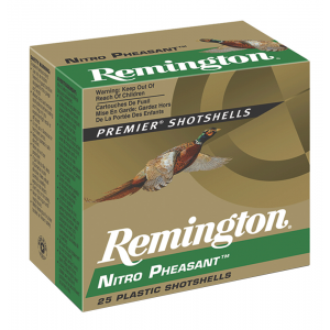 REMINGTON Ammunition 28624 Nitro Pheasant 12 Gauge 2.75 In 1 1/4 Oz 6 Shot 25 Per Box/ 10 Cs