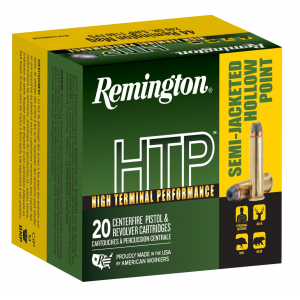 REMINGTON Ammunition 23010 Htp 44 Rem Mag 240 Gr Semi Jacketed Hollow Point 20 Per Box/ 25 Case