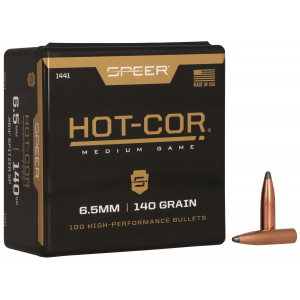 Speer 1441 Hot-Cor 264 Cal .26 140 gr Spitzer Soft Point 100 Per Box/ 5 Case