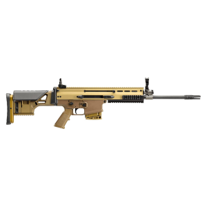 FN 38-101746 SCAR 17s NRCH DMR 6.5 Creedmoor 10+1 16.25 in, FDE, Fully Adj. Precision Stock, A2 Grip, Folding Sights, Ambi Charging Handle, Geissele Trigger, 3 Prong Flash Hider