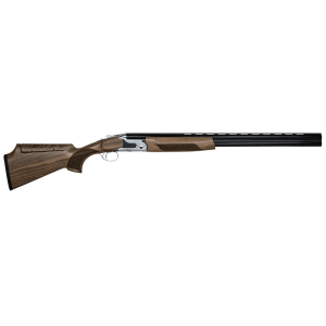 CZ-USA 06495 SCTP Sterling Southpaw 12 Gauge 3 in 2rd 30 in Gloss Black Chrome Barrel, Silver Satin Chrome Metal Finish, Turkish Walnut Fixed Adjustable Comb Stock Includes 5 Extended Chokes Left Hand, Shotgun