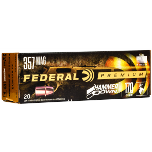 FEDERAL Lg3571 Premium Hammerdown 357 Mag 170 Gr Bonded Hollow Point 20 Per Box/ 10 Cs